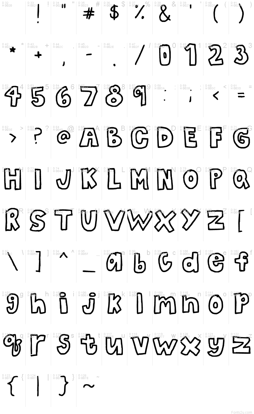 Bubble letter font for mac os